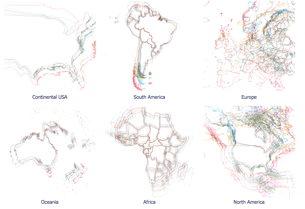 Map projections art